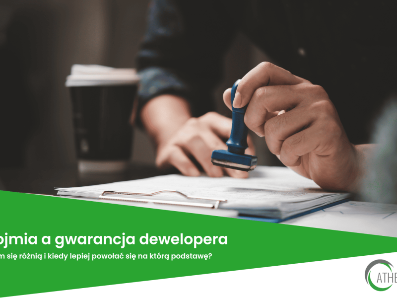 rekojmia a gwarancja dewelopera