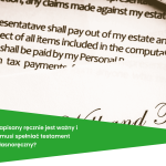 Czy testament napisany ręcznie jest ważny i jakie warunki musi spełniać